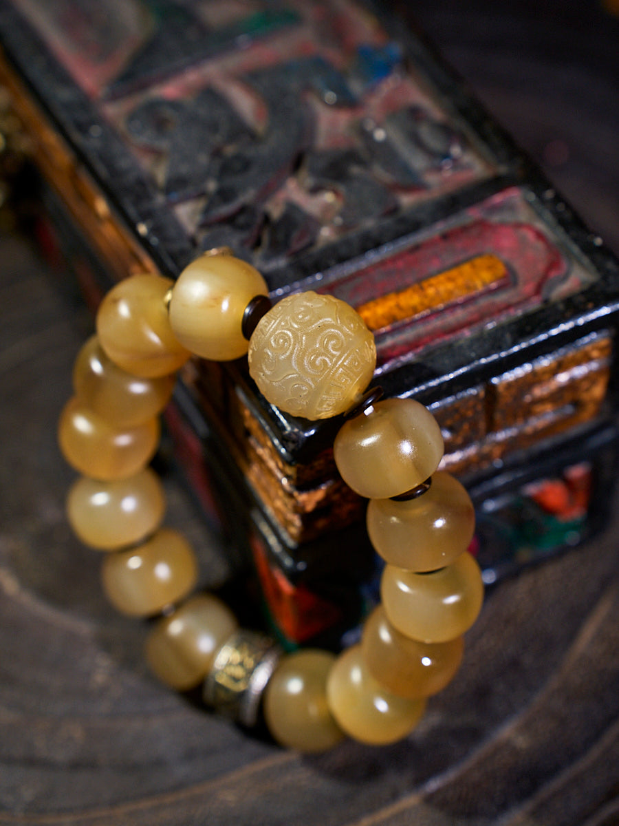 Courageous Spirit Yak Horn Bracelet by Kailash Energy