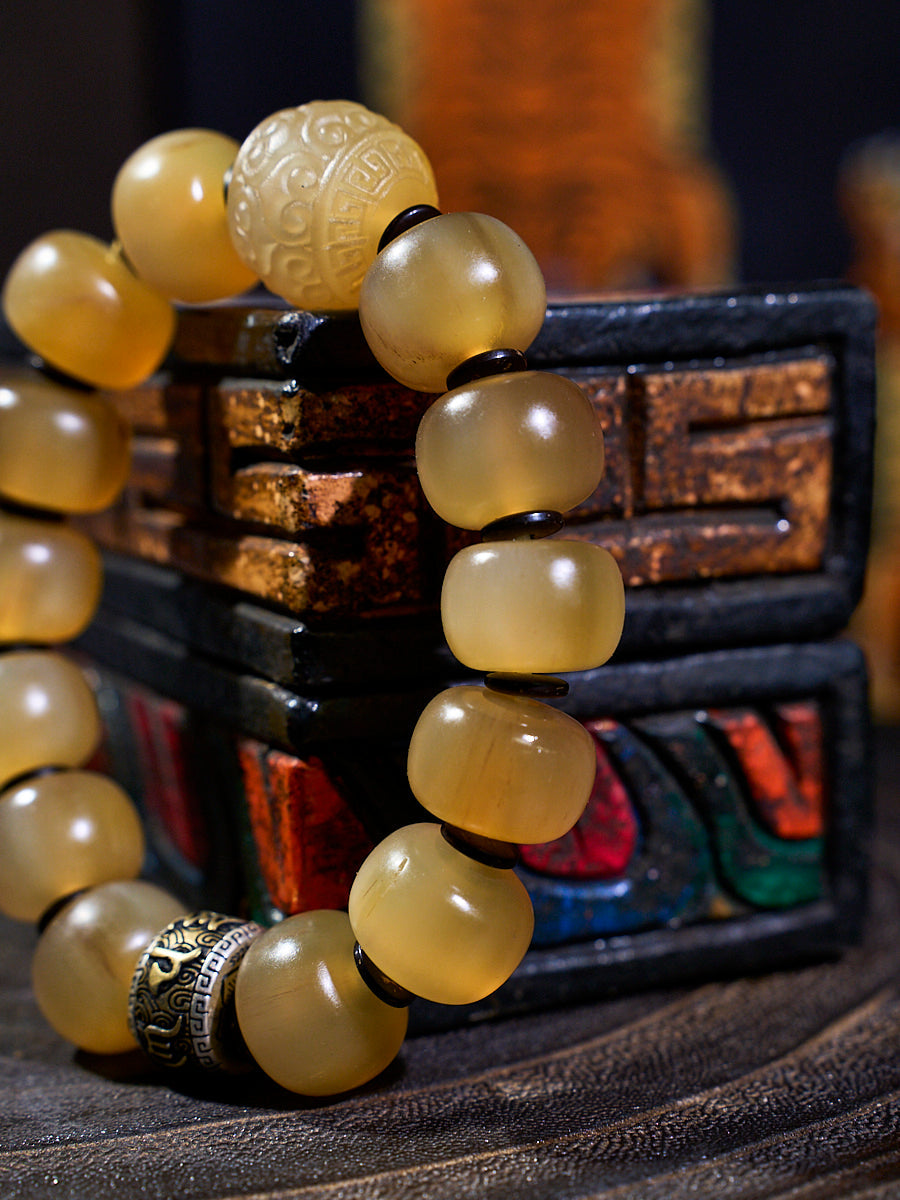 Courageous Spirit Yak Horn Bracelet by Kailash Energy