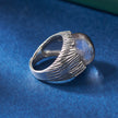 Mystical Spirit Phantom Ring – Ghost Stone in Sterling Silver