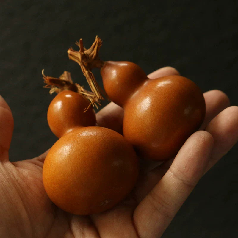 Handcrafted Aged Red Gourd — Fu Lu. Decades in the Making. Stillness in Red