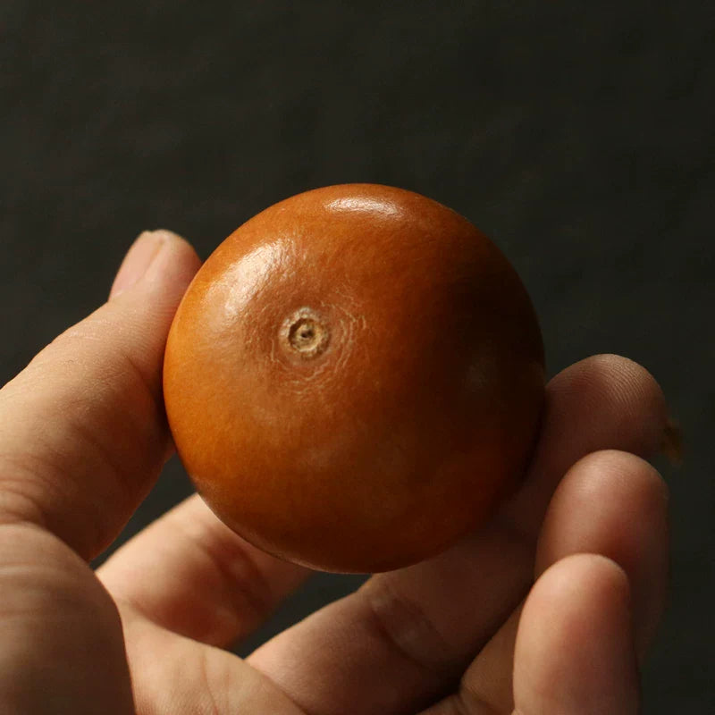 Handcrafted Aged Red Gourd — Fu Lu. Decades in the Making. Stillness in Red