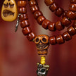 Tibetan Yak Bone 108 Mala Beads with Agate Line Beads and Adai Accessories