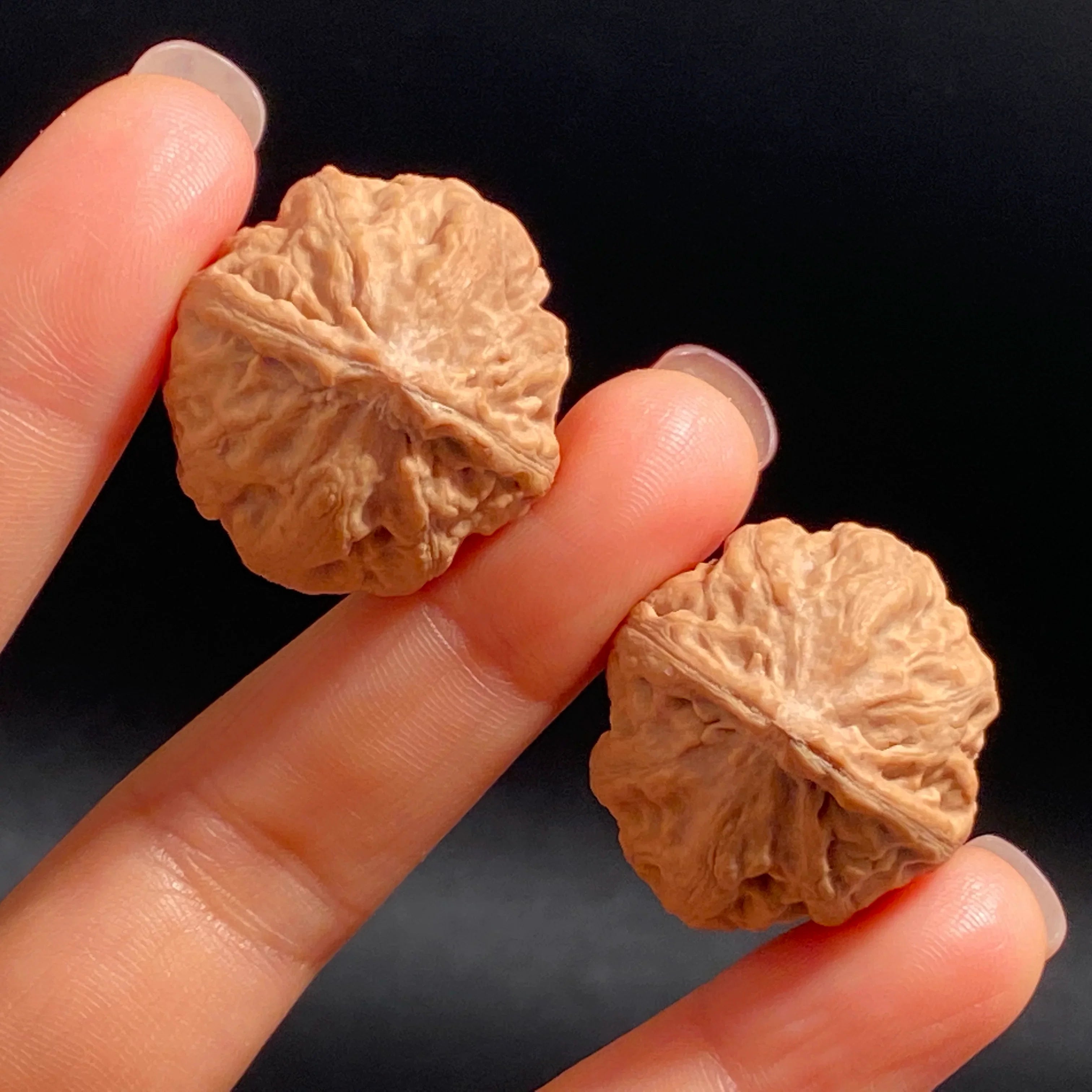 Mini Hand-Rolled Qiu Zi Walnuts — Compact Wild Mountain Walnuts. Raw Texture. Daily Carry. Natural Patina.
