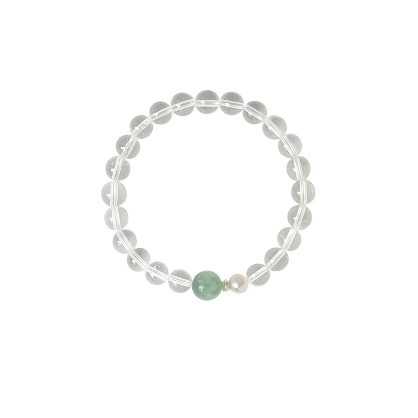 Rainbow Crystal Multi-Stone Bracelet — Clear Quartz, Amethyst, Tiger Eye & More