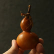 Handcrafted Aged Red Gourd — Fu Lu. Decades in the Making. Stillness in Red
