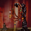 Tibetan Yak Bone 108 Mala Beads with Agate Line Beads and Adai Accessories
