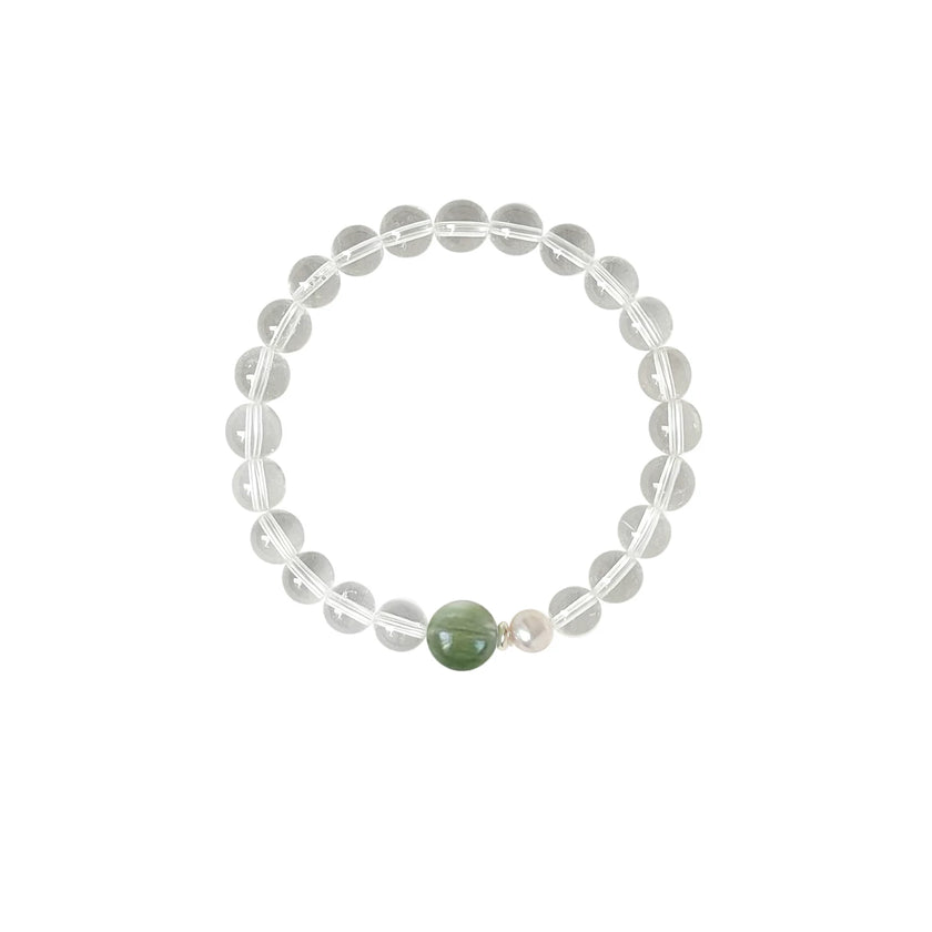 Rainbow Crystal Multi-Stone Bracelet — Clear Quartz, Amethyst, Tiger Eye & More