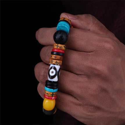 Protective Energy Dzi Tibetan Treasures Bracelet