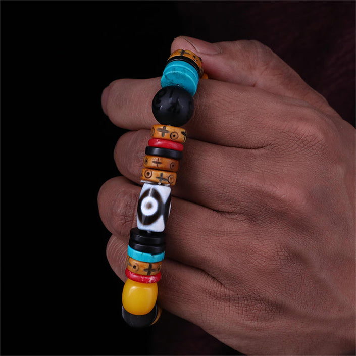 Protective Energy Dzi Tibetan Treasures Bracelet
