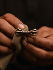Tibetan Thokcha Vajra Sterling Silver Band Ring
