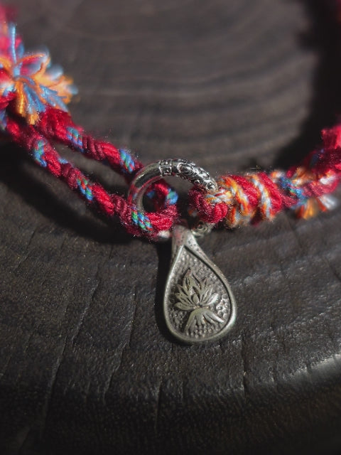 Tibetan Love Bracelet - Handwoven Cotton Wristband with Vibrant Energy