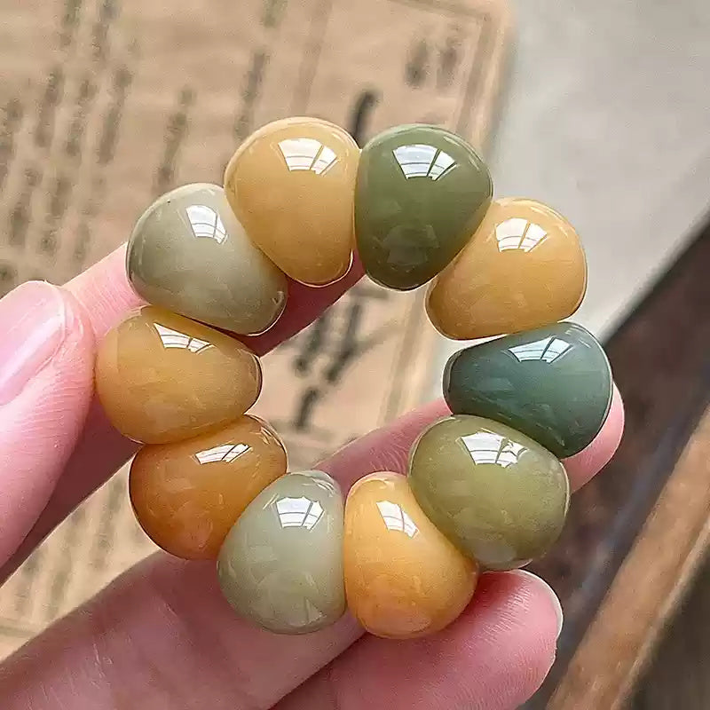 Adorable Mini Garlic Clove & Mangosteen Handheld Charms — Bodhi Seed Fidget Set