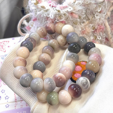 Drunken Grape · Garlic-Shaped Bodhi Bracelet — Deep Purple. Gentle Patience. Slow Beauty.