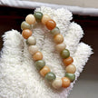 New Colorful Garlic Beads Bodhi Bracelet — Unique Marble Pattern. 14mm. One of a Kind.