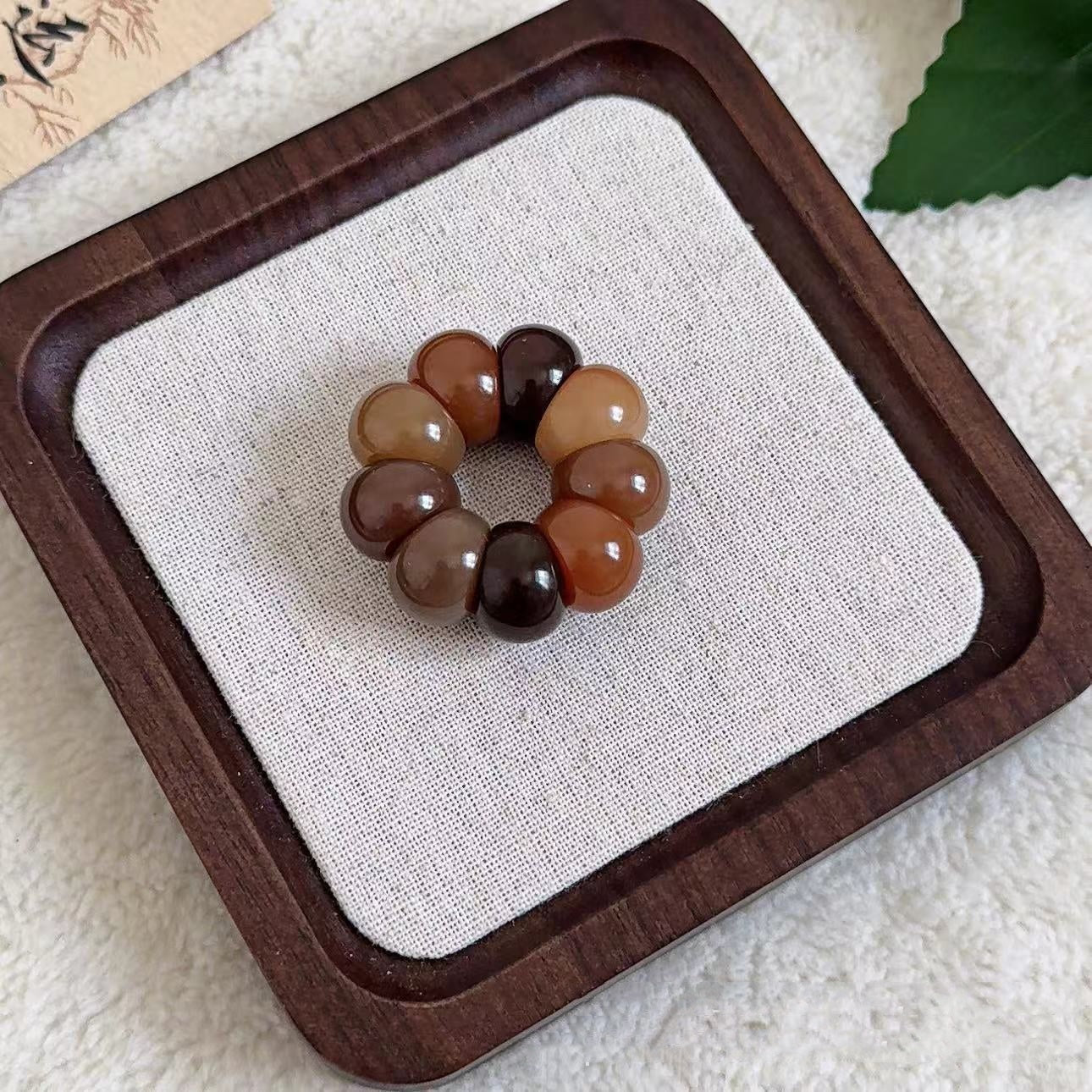 Adorable Mini Garlic Clove & Mangosteen Handheld Charms — Bodhi Seed Fidget Set