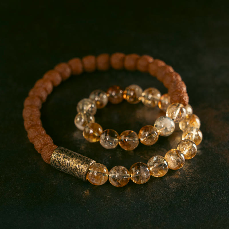 Citrine · Double Wrap Bracelet — Twice the Stone. Twice the Flow