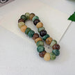 New Colorful Garlic Beads Bodhi Bracelet — Unique Marble Pattern. 14mm. One of a Kind.