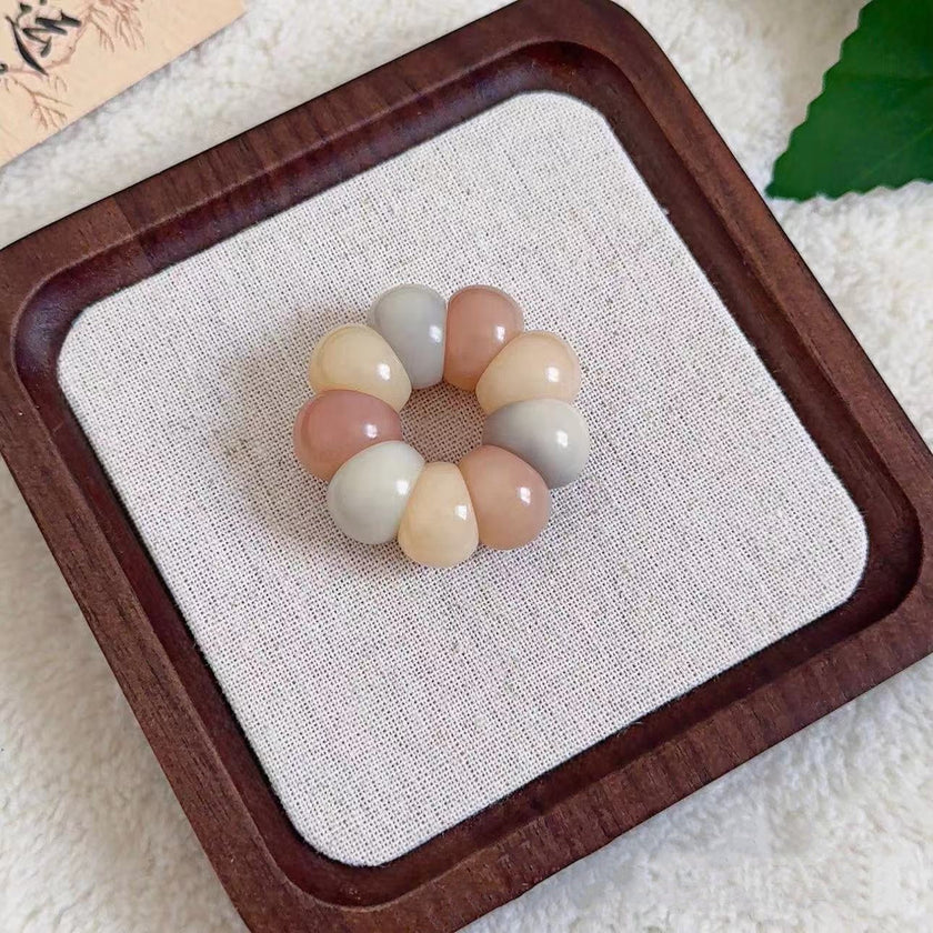 Adorable Mini Garlic Clove & Mangosteen Handheld Charms — Bodhi Seed Fidget Set