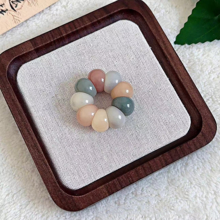 Adorable Mini Garlic Clove & Mangosteen Handheld Charms — Bodhi Seed Fidget Set
