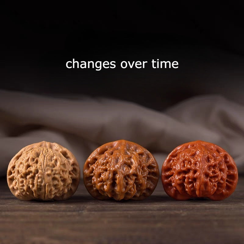Premium “Lion Head” Chinese Wenwan Walnut Pair — Stress Relief. Hand Therapy. Meditation. Natural Patina