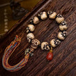 Handcrafted Tibetan Skull Mala Bracelet Camel Bone Amulet Beads