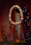 Vintage Tibetan Yak Bone Bracelet, Handcrafted Single-Strand Beads for Men & Women