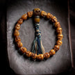 Handcrafted Yak Bone Skull Mala Bracelet: Tibetan Prayer Beads