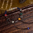 Tibetan Multi-Treasure Bracelet: Yak Bone Adai, Camel Bone Skull, Star Moon Bodhi, Agate, Dzibead Mala, Himalayan Buddhist Prayer Beads