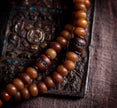 Yak Bone Mala Bracelet, 108 Prayer Beads Necklace, Tibetan Buddhist Gift
