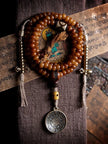 Yak Bone Mala Bracelet, 108 Prayer Beads Necklace, Tibetan Buddhist Gift