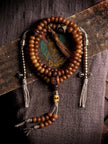 Yak Bone Mala Bracelet, 108 Prayer Beads Necklace, Tibetan Buddhist Gift