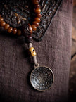 Yak Bone Mala Bracelet, 108 Prayer Beads Necklace, Tibetan Buddhist Gift