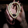 Handcrafted Yak Bone Mala Bracelet: Tibetan Prayer Beads, Spiritual Jewelry
