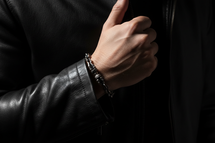 Vajra Silver Protection Stering Silver Bracelet