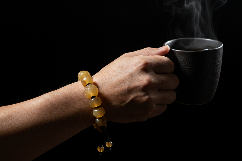 Courageous Spirit Yak Horn Bracelet by Kailash Energy