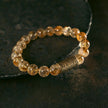 Citrine · Brass Beads Bracelet — 15–18cm. Golden Shield. Warmth + Wealth