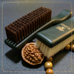 Zen Walnut Professional Patina Brush Set — Dual‑Action Cleaning & Polishing Kit for Wenwan Collector (Set of 2)