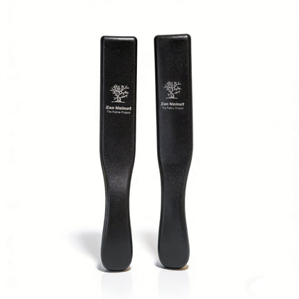 Zen Walnut Professional Patina Brush Set — Dual‑Action Cleaning & Polishing Kit for Wenwan Collector (Set of 2)