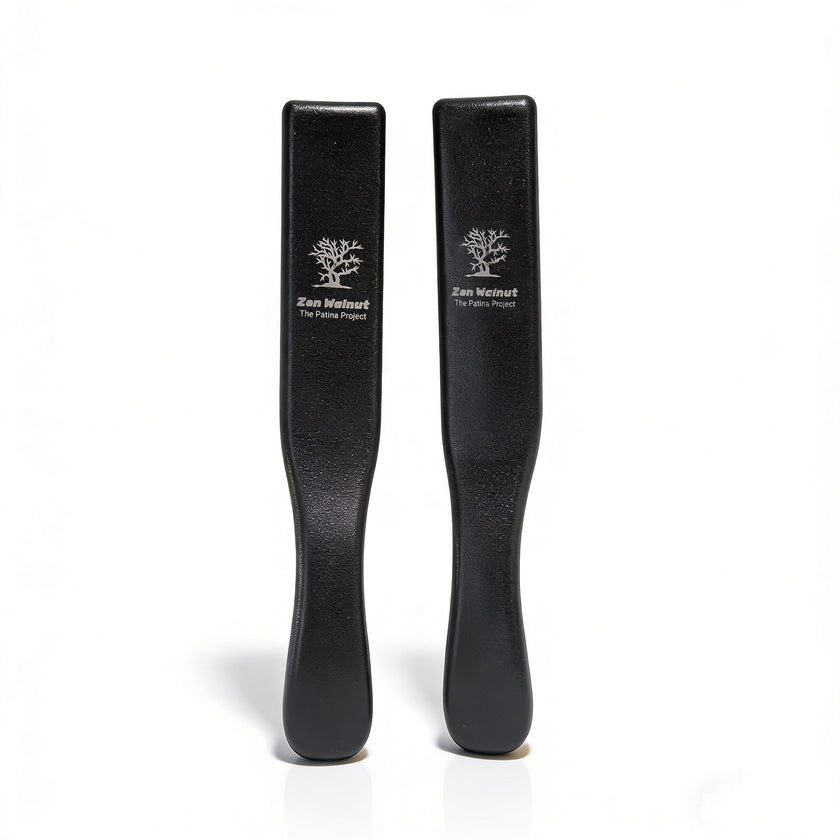 Zen Walnut Professional Patina Brush Set — Dual‑Action Cleaning & Polishing Kit for Wenwan Collector (Set of 2)