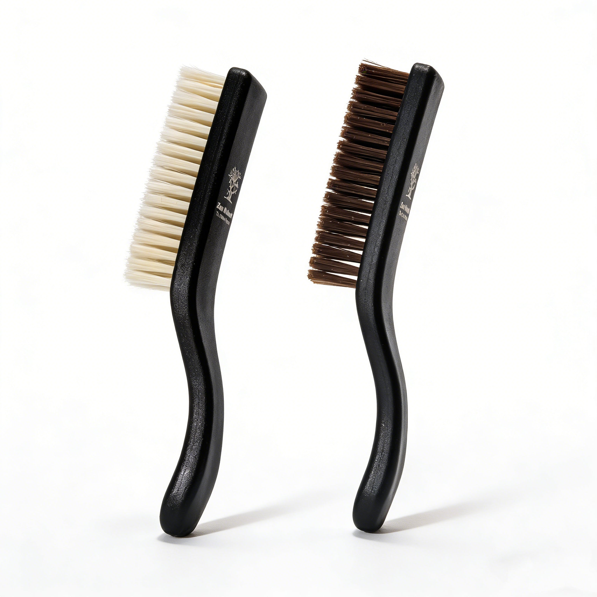 Zen Walnut Professional Patina Brush Set — Dual‑Action Cleaning & Polishing Kit for Wenwan Collector (Set of 2)