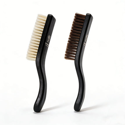 Zen Walnut Professional Patina Brush Set — Dual‑Action Cleaning & Polishing Kit for Wenwan Collector (Set of 2)