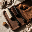 Zen Walnut Professional Patina Brush Set — Dual‑Action Cleaning & Polishing Kit for Wenwan Collector (Set of 2)